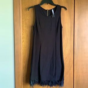 Kensie Ostrich feather LBD